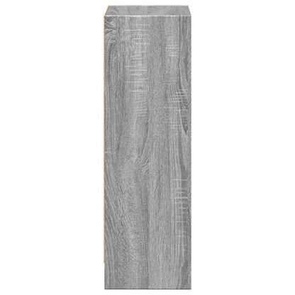 vidaXL Bookcase Grey Sonoma 40x24x76 cm Engineered Wood