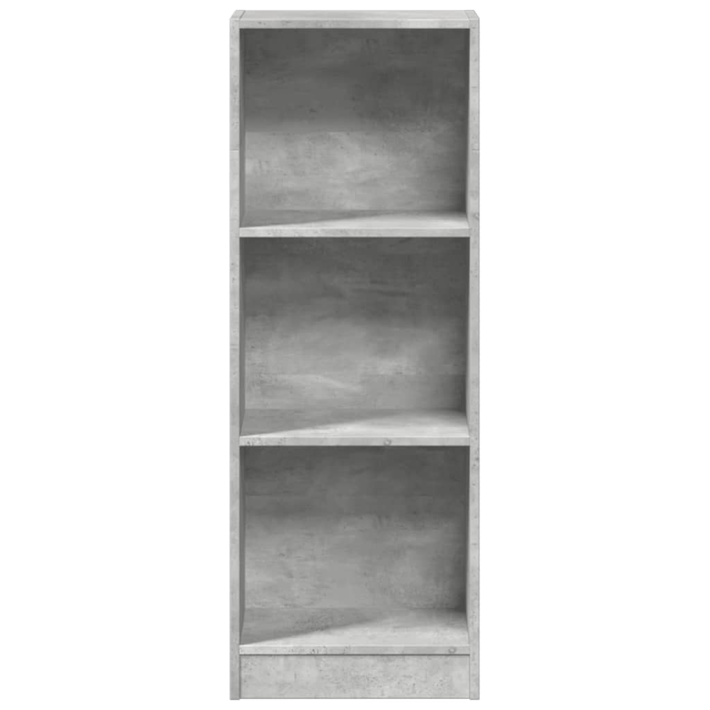 vidaXL Bookcase Concrete Grey 40x24x109 cm Engineered Wood