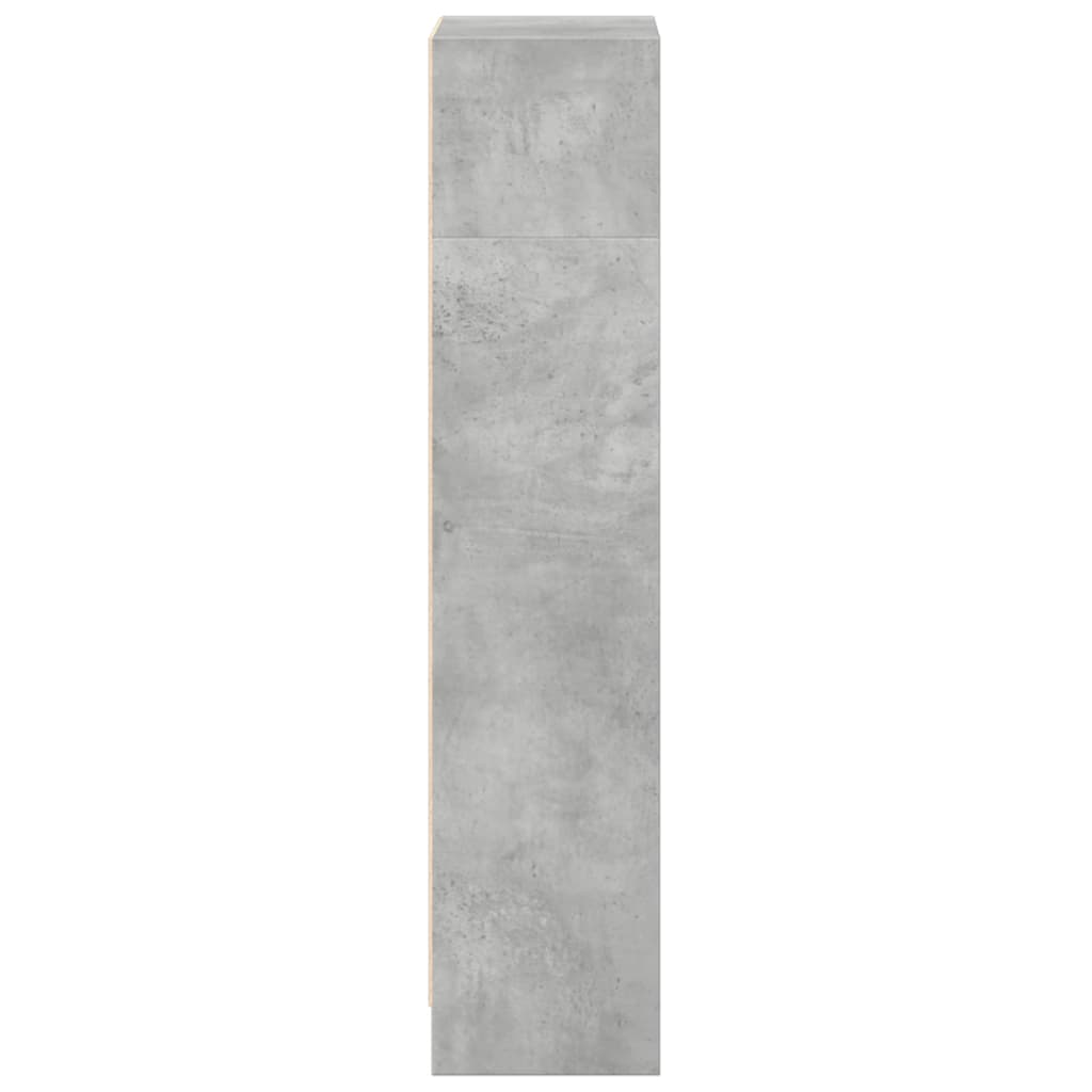 vidaXL Bookcase Concrete Grey 40x24x109 cm Engineered Wood