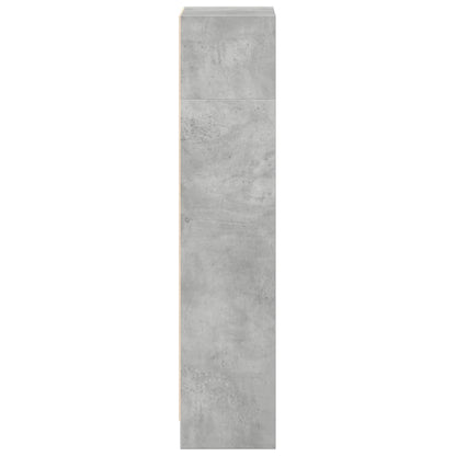 vidaXL Bookcase Concrete Grey 40x24x109 cm Engineered Wood