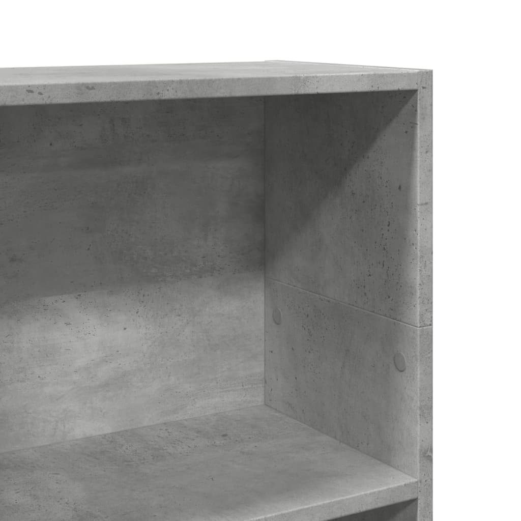 vidaXL Bookcase Concrete Grey 40x24x109 cm Engineered Wood