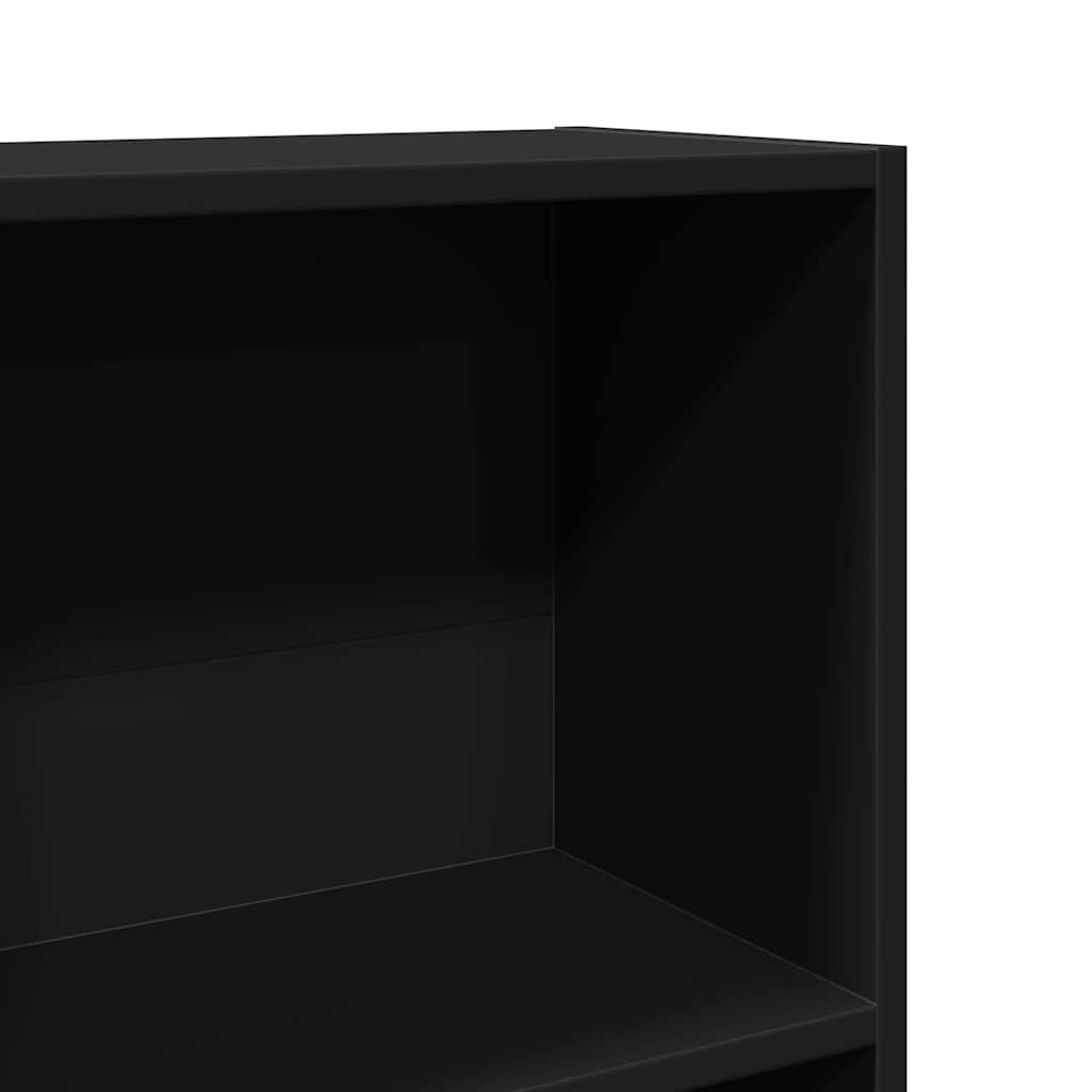 vidaXL Bookcase Black 40x24x143 cm Engineered Wood