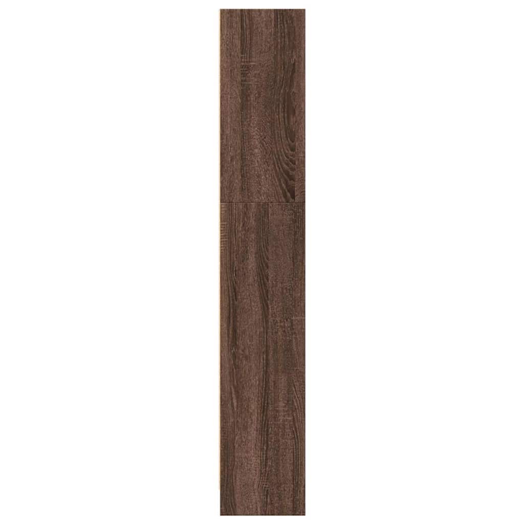 vidaXL Bookcase Brown Oak 40x24x143 cm Engineered Wood
