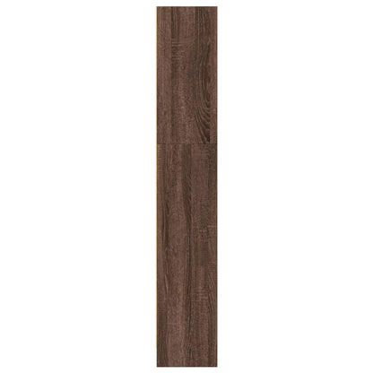 vidaXL Bookcase Brown Oak 40x24x143 cm Engineered Wood