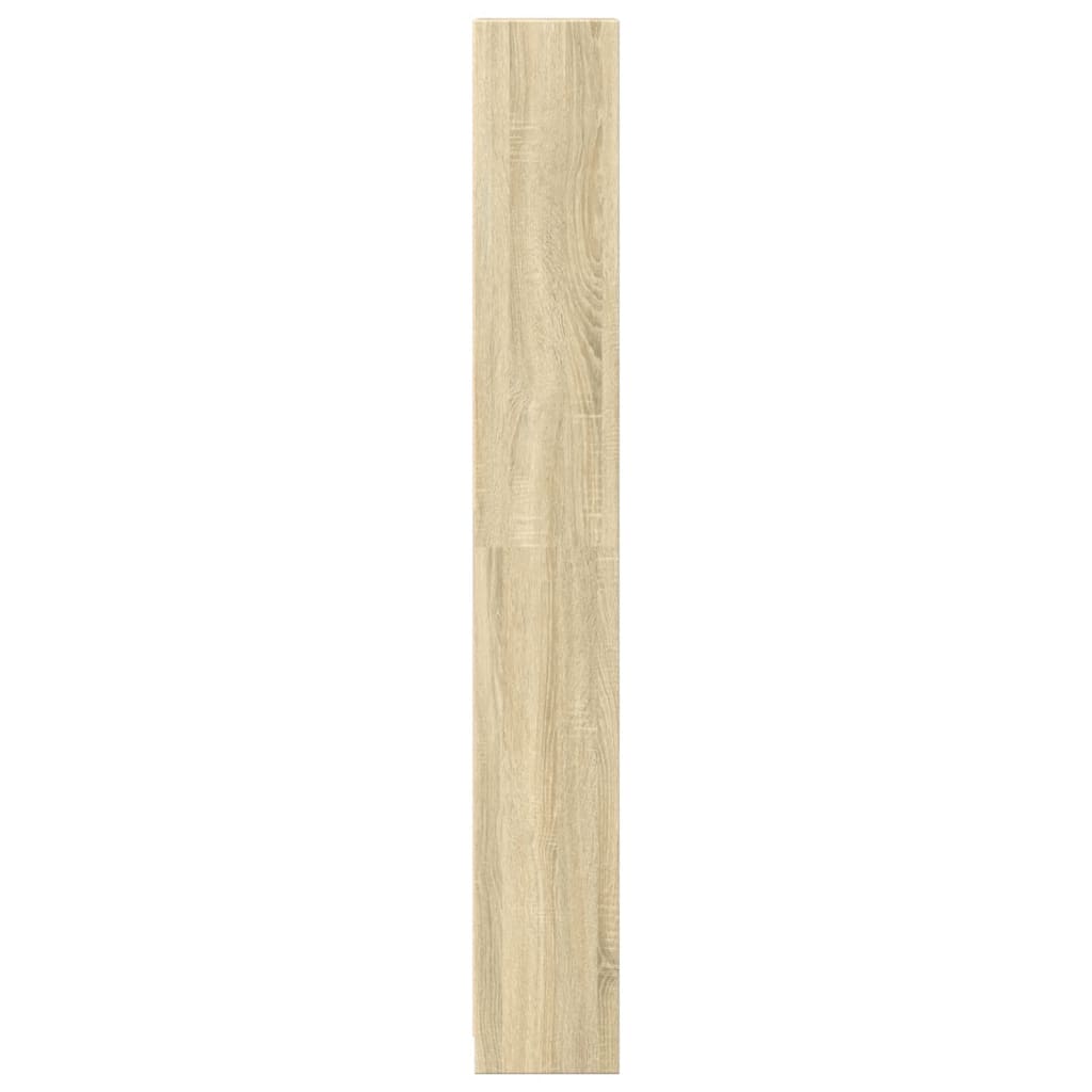 vidaXL Bookcase Sonoma Oak 40x24x176 cm Engineered Wood
