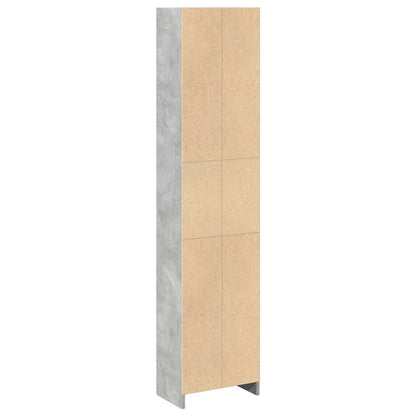 vidaXL Bookcase Concrete Grey 40x24x176 cm Engineered Wood