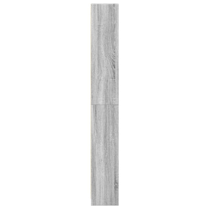 vidaXL Bookcase Grey Sonoma 40x24x176 cm Engineered Wood