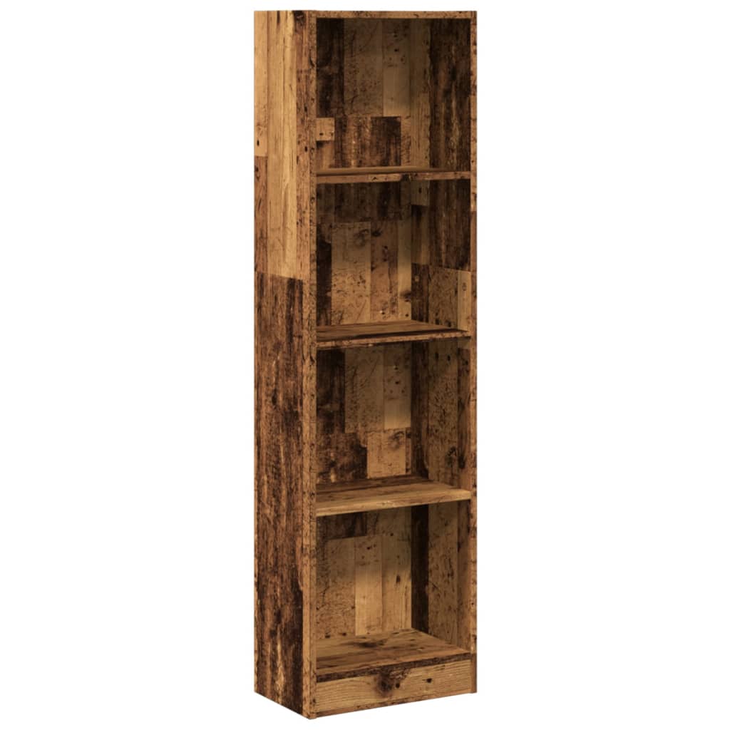 vidaXL Bookcase Old Wood 40x24x176 cm Engineered Wood