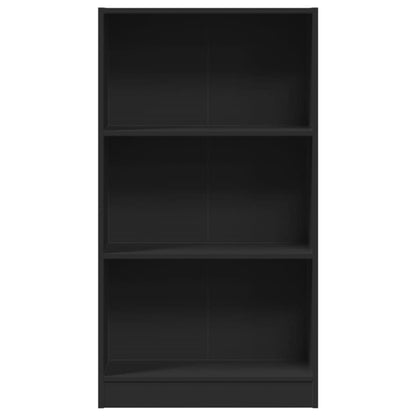 vidaXL Bookcase Black 60x24x109 cm Engineered Wood
