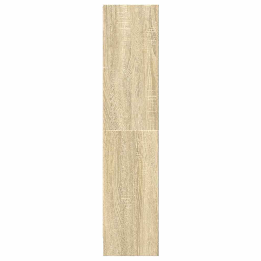 vidaXL Bookcase Sonoma Oak 60x24x109 cm Engineered Wood