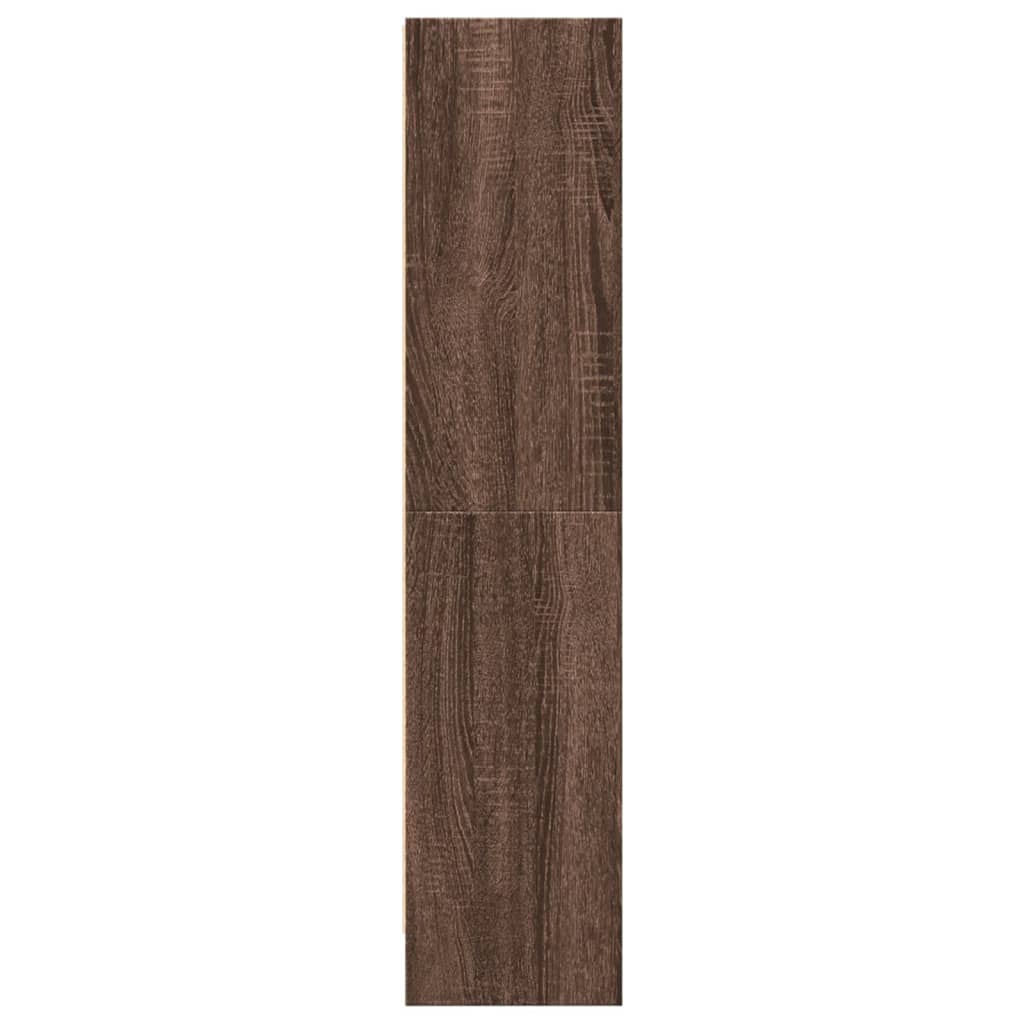 vidaXL Bookcase Brown Oak 60x24x109 cm Engineered Wood