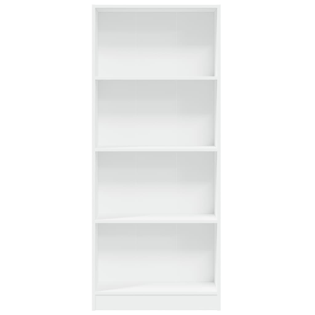 vidaXL Bookcase White 60x24x143 cm Engineered Wood