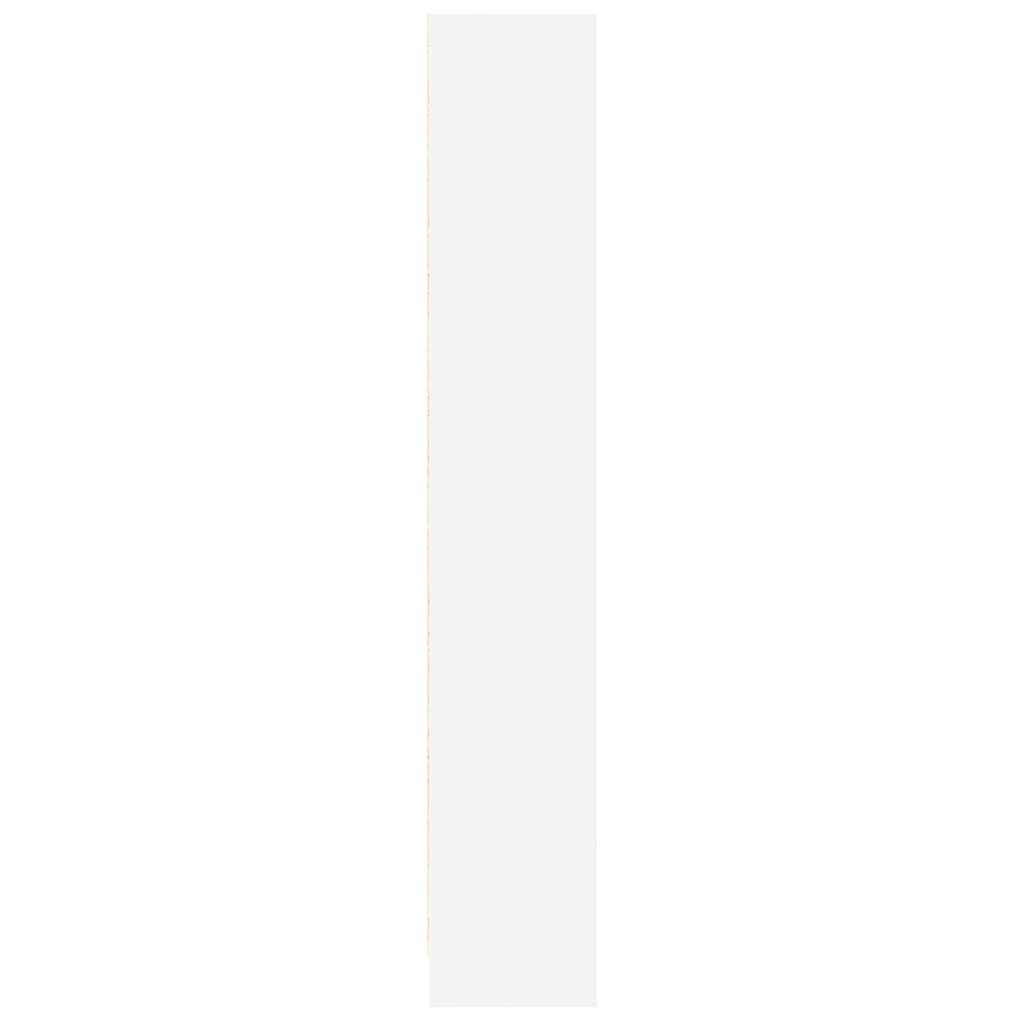 vidaXL Bookcase White 60x24x143 cm Engineered Wood