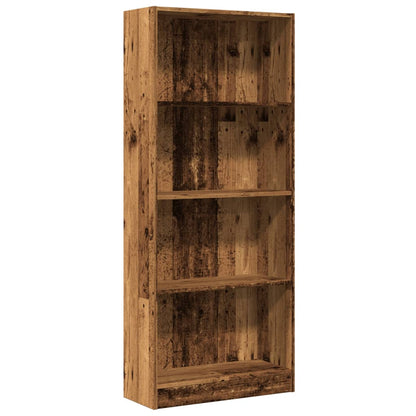 vidaXL Bookcase Old Wood 60x24x143 cm Engineered Wood