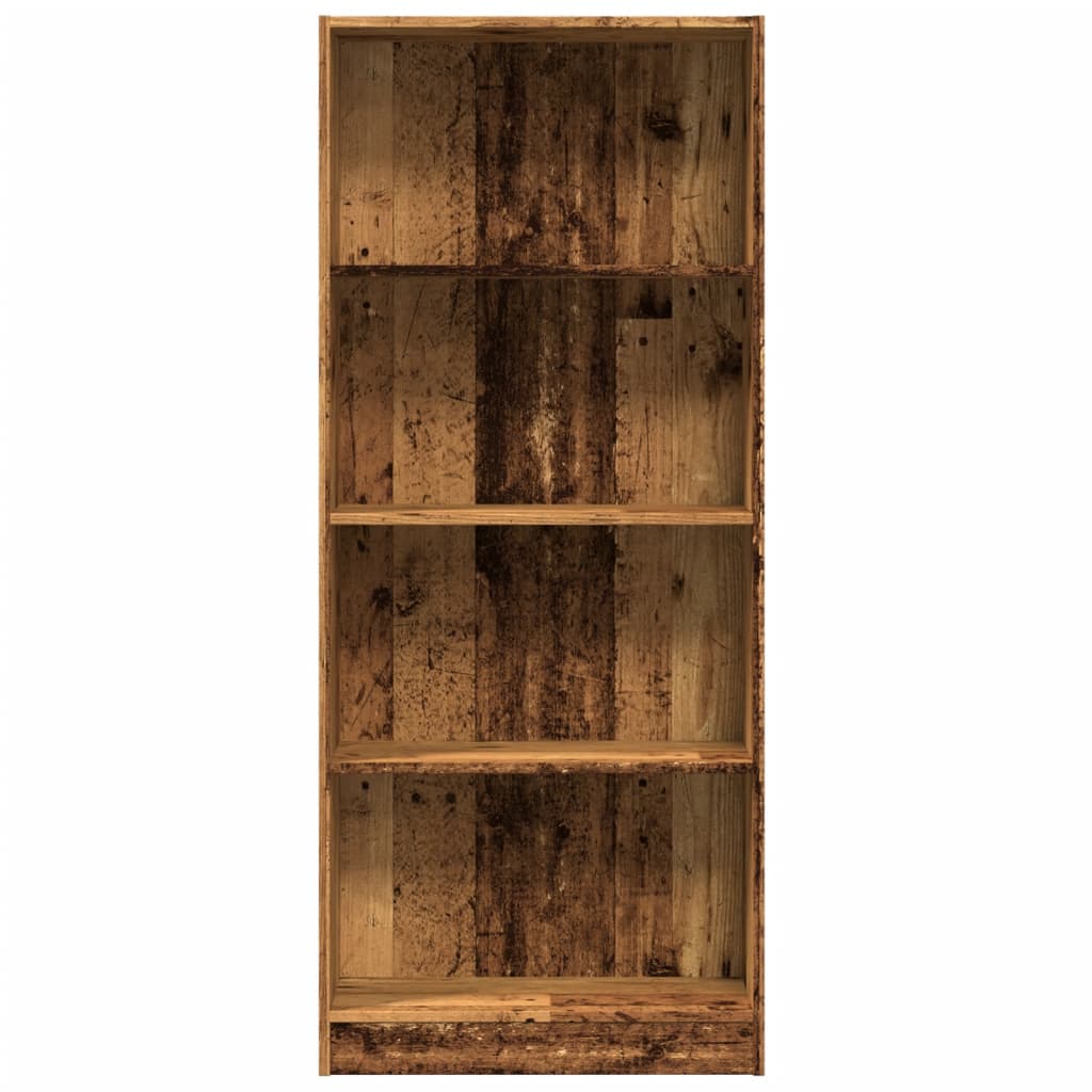 vidaXL Bookcase Old Wood 60x24x143 cm Engineered Wood