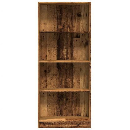 vidaXL Bookcase Old Wood 60x24x143 cm Engineered Wood