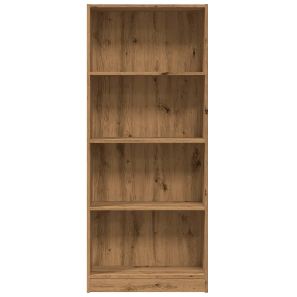 vidaXL Bookcase Artisian Oak 60x24x143 cm Engineered Wood