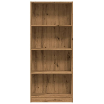 vidaXL Bookcase Artisian Oak 60x24x143 cm Engineered Wood
