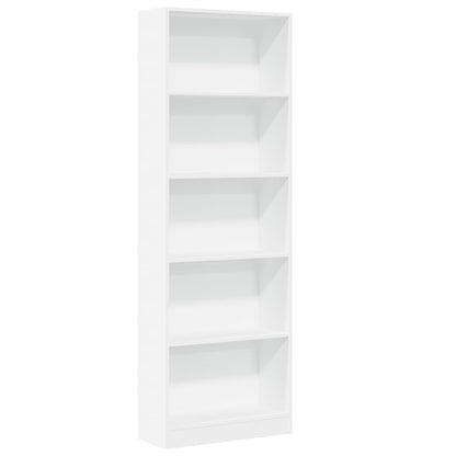 vidaXL Bookcase White 60x24x176 cm Engineered Wood