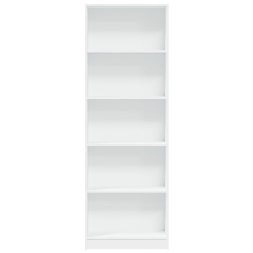 vidaXL Bookcase White 60x24x176 cm Engineered Wood