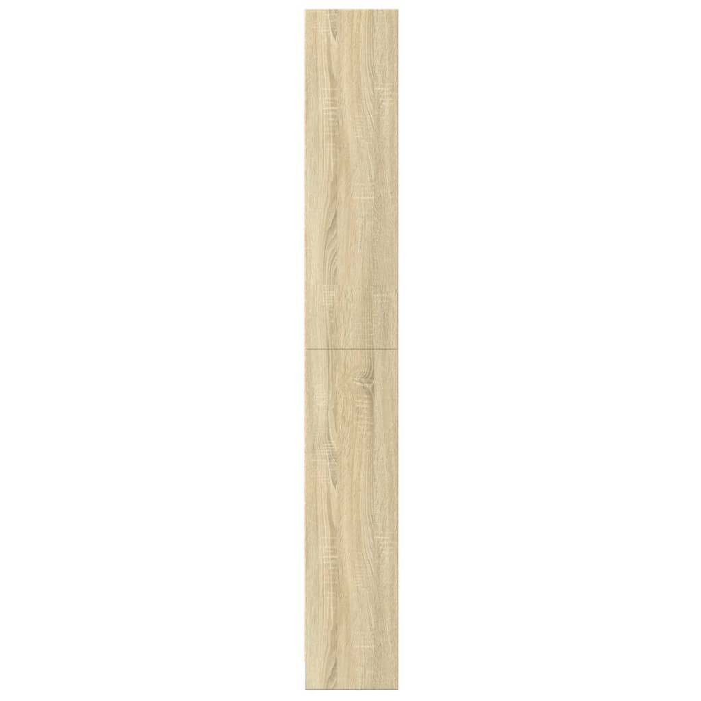 vidaXL Bookcase Sonoma Oak 60x24x176 cm Engineered Wood