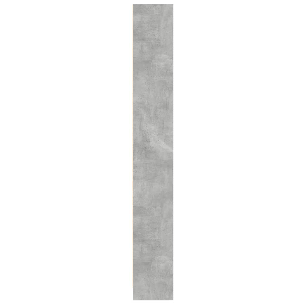 vidaXL Bookcase Concrete Grey 60x24x176 cm Engineered Wood