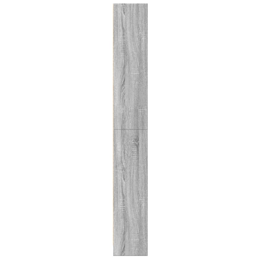 vidaXL Bookcase Grey Sonoma 60x24x176 cm Engineered Wood