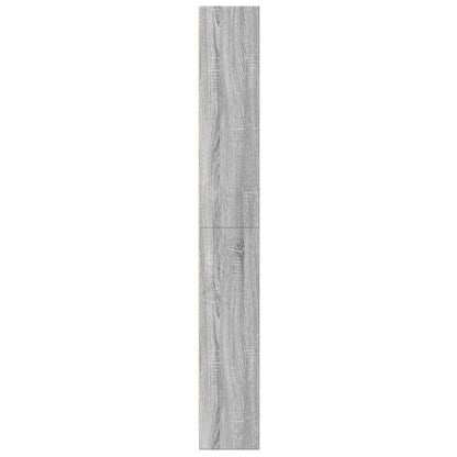 vidaXL Bookcase Grey Sonoma 60x24x176 cm Engineered Wood