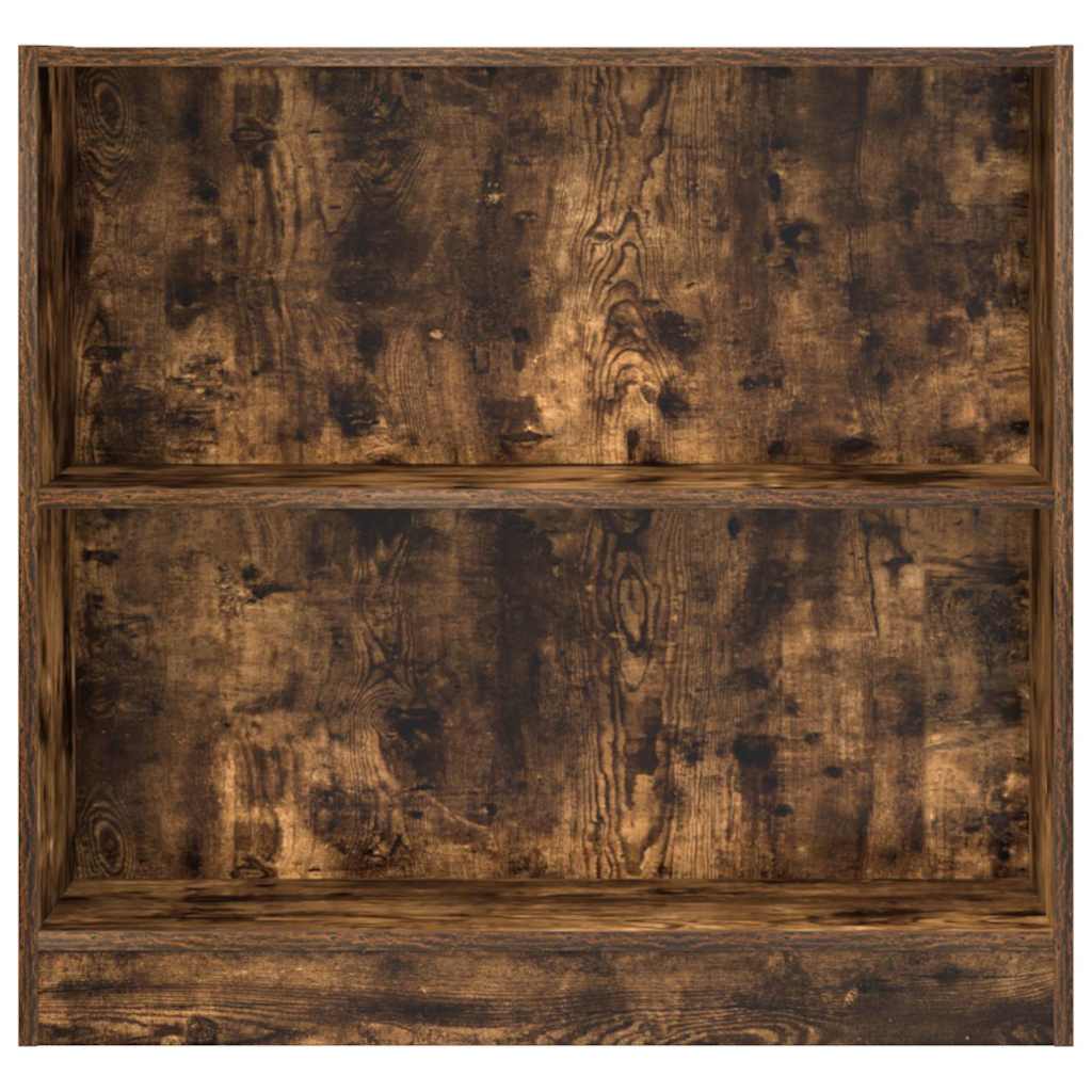 vidaXL Bookcase Smoked Oak 80x24x76 cm Engineered Wood