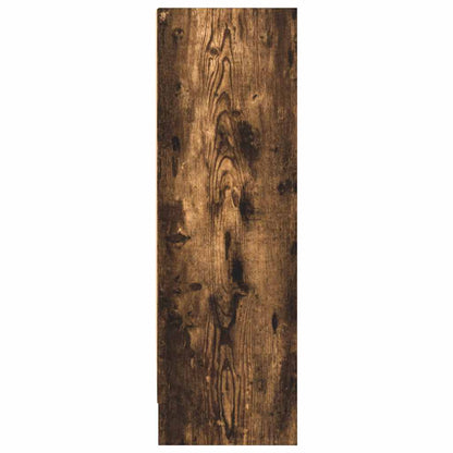 vidaXL Bookcase Smoked Oak 80x24x76 cm Engineered Wood