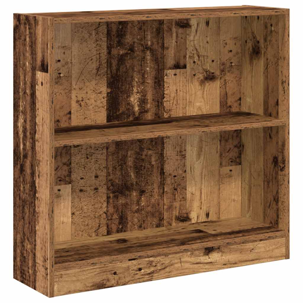 vidaXL Bookcase Old Wood 80x24x76 cm Engineered Wood