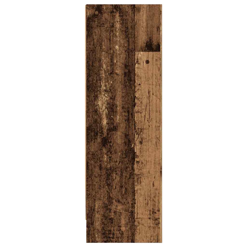 vidaXL Bookcase Old Wood 80x24x76 cm Engineered Wood