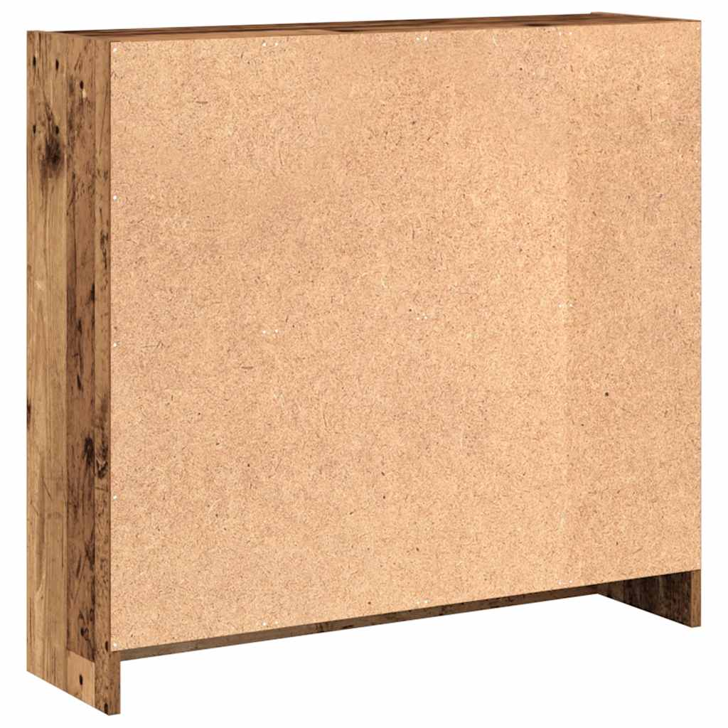 vidaXL Bookcase Old Wood 80x24x76 cm Engineered Wood