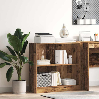 vidaXL Bookcase Old Wood 80x24x76 cm Engineered Wood