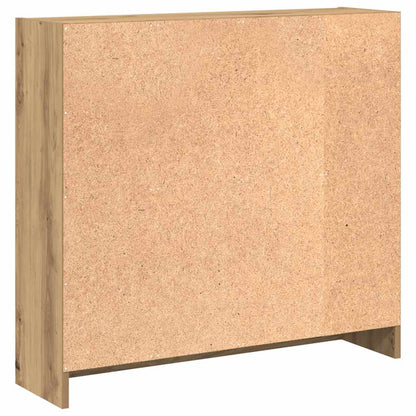 vidaXL Bookcase Artisian Oak 80x24x76 cm Engineered Wood