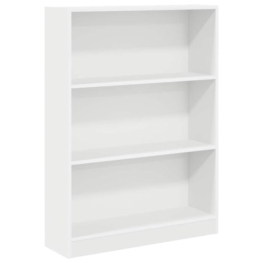 vidaXL Bookcase White 80x24x109 cm Engineered Wood