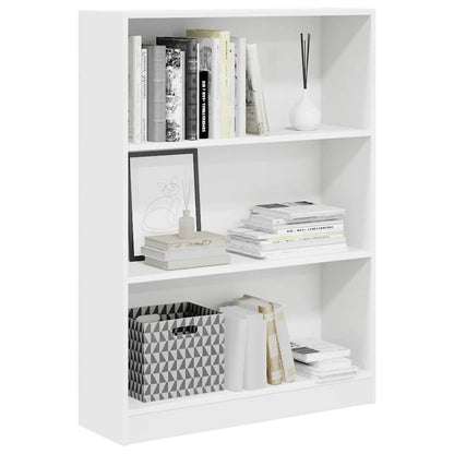 vidaXL Bookcase White 80x24x109 cm Engineered Wood
