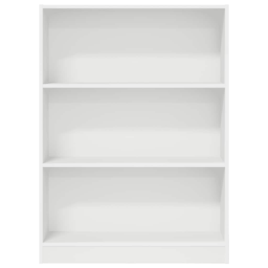 vidaXL Bookcase White 80x24x109 cm Engineered Wood