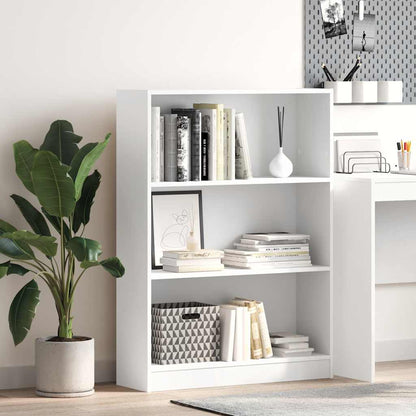 vidaXL Bookcase White 80x24x109 cm Engineered Wood