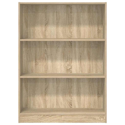 vidaXL Bookcase Sonoma Oak 80x24x109 cm Engineered Wood