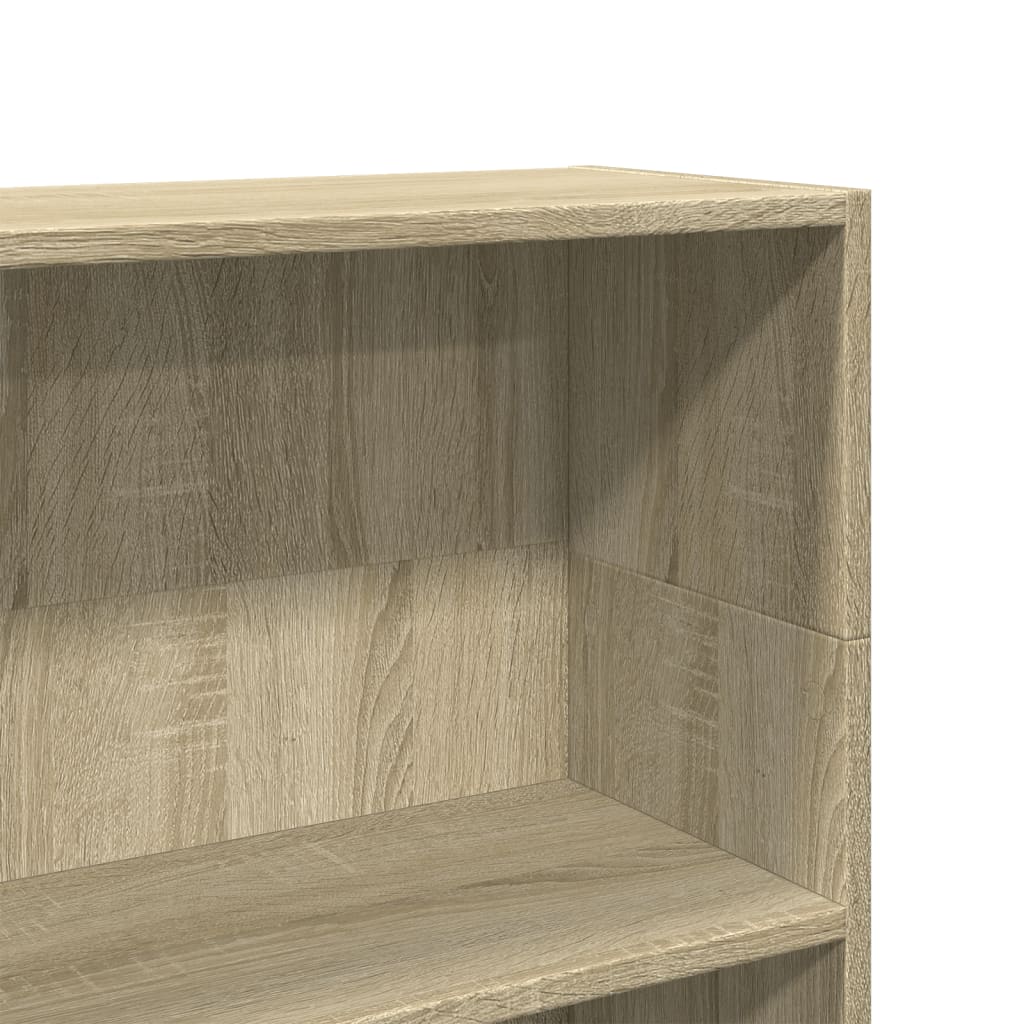 vidaXL Bookcase Sonoma Oak 80x24x109 cm Engineered Wood