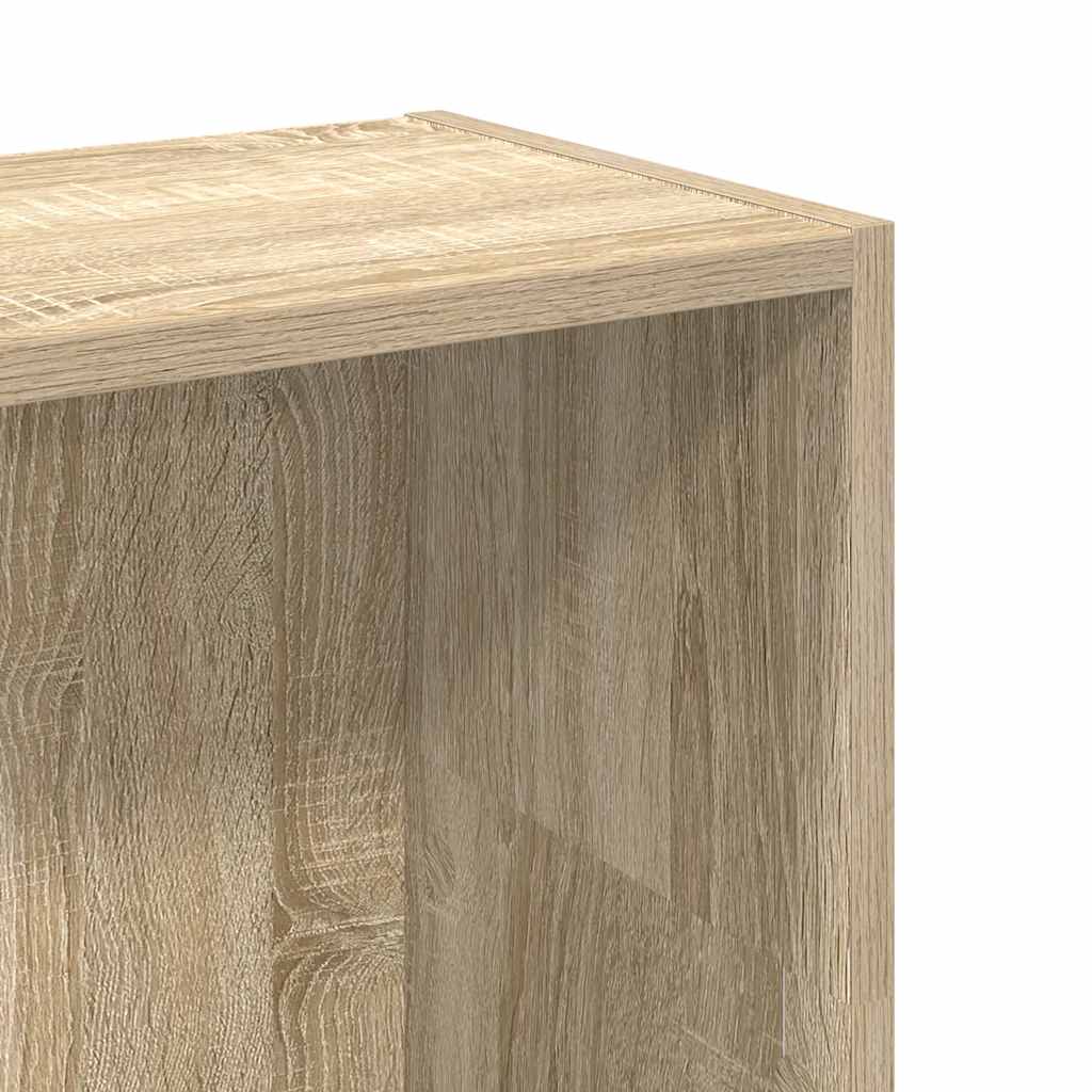 vidaXL Bookcase Sonoma Oak 80x24x109 cm Engineered Wood
