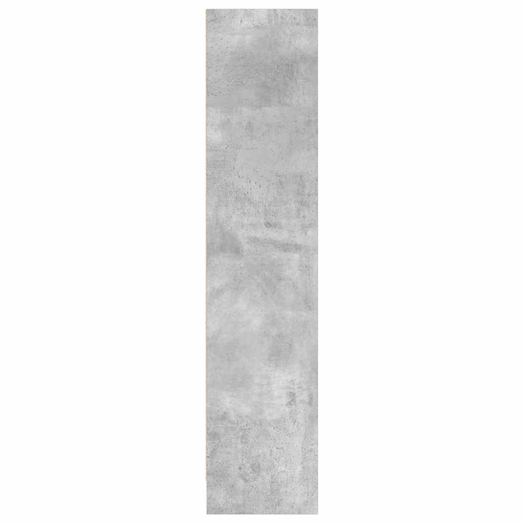 vidaXL Bookcase Concrete Grey 80x24x109 cm Engineered Wood