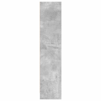 vidaXL Bookcase Concrete Grey 80x24x109 cm Engineered Wood