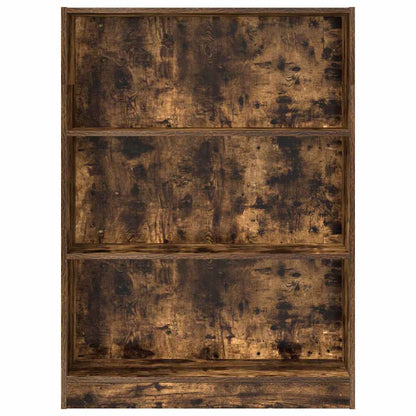 vidaXL Bookcase Smoked Oak 80x24x109 cm Engineered Wood