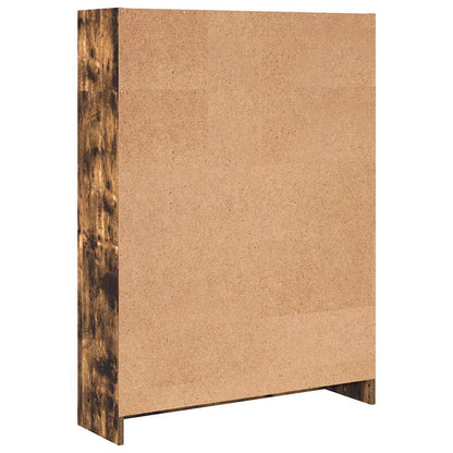 vidaXL Bookcase Smoked Oak 80x24x109 cm Engineered Wood