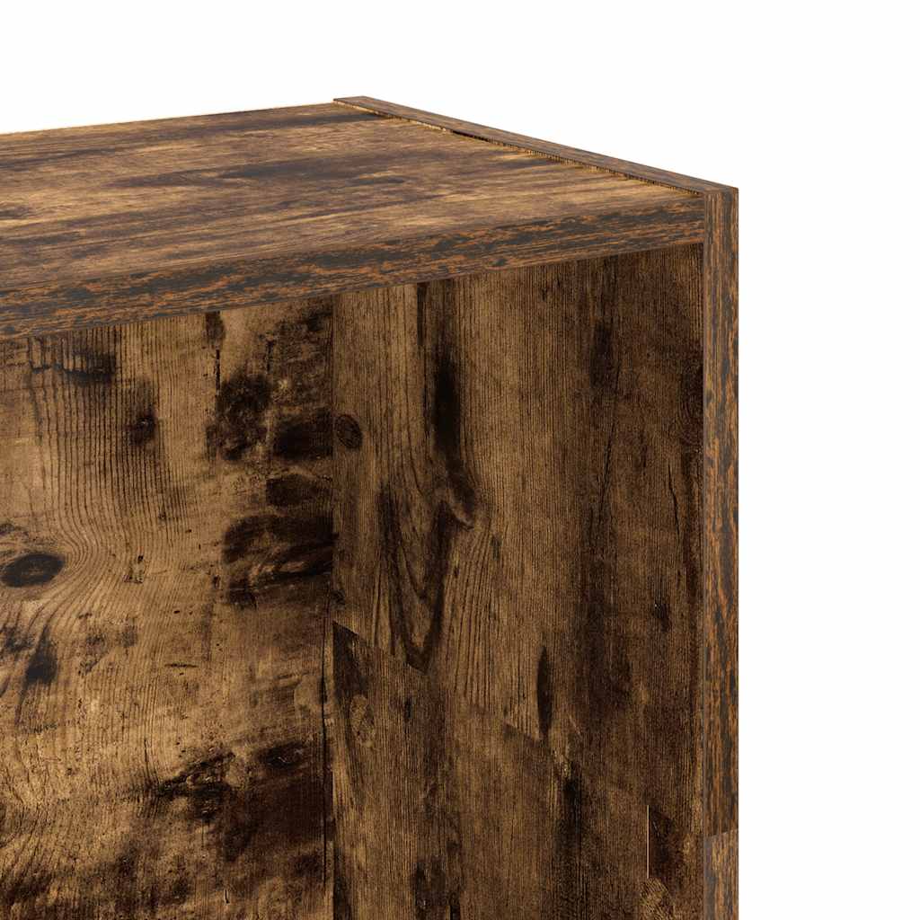 vidaXL Bookcase Smoked Oak 80x24x109 cm Engineered Wood