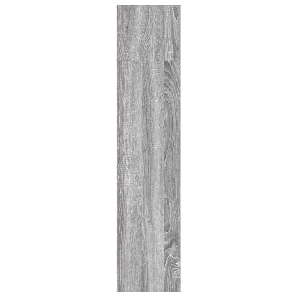 vidaXL Bookcase Grey Sonoma 80x24x109 cm Engineered Wood