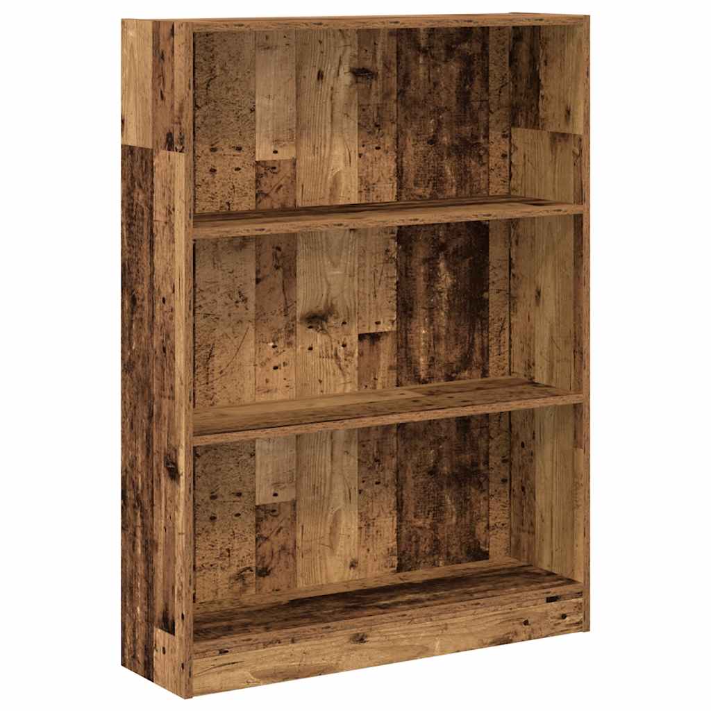 vidaXL Bookcase Old Wood 80x24x109 cm Engineered Wood