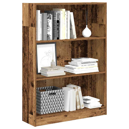 vidaXL Bookcase Old Wood 80x24x109 cm Engineered Wood
